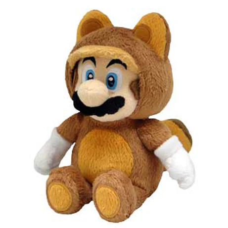 Little Buddy - 9" Tanooki Raccoon Mario Plush (A16)